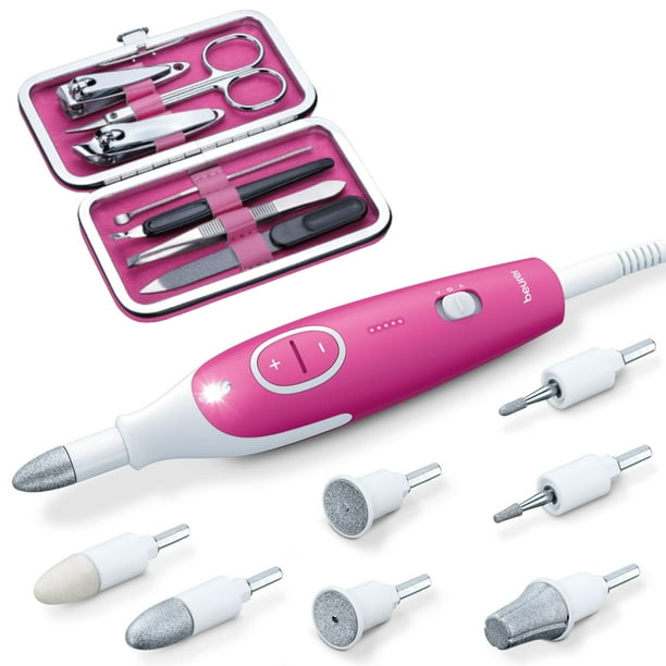 Set de taladros para manicura y pedicura Beurer MP44, color rosa