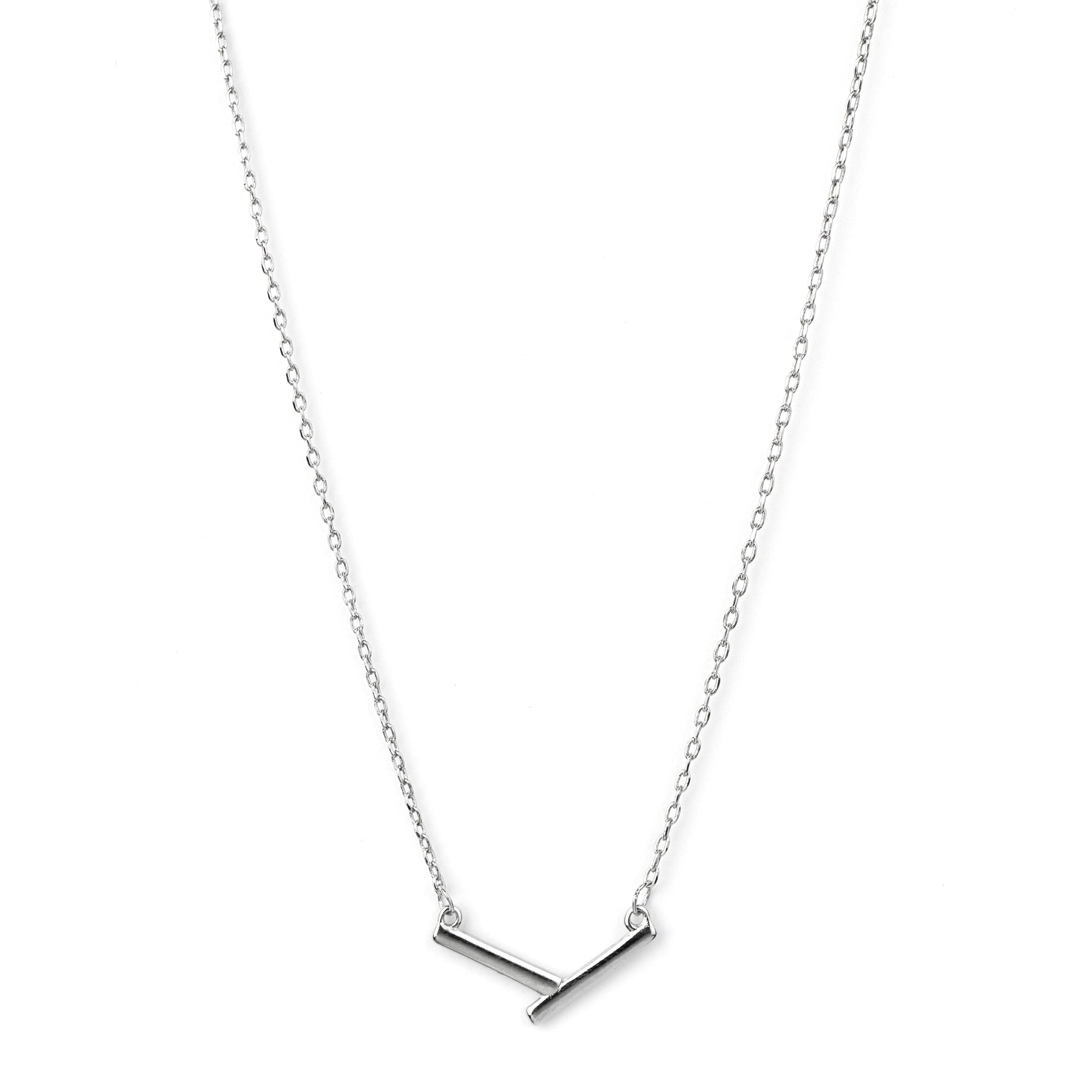 Double Bar Pendant Necklace - Tiny 