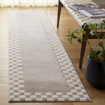 Safavieh Groove Eglantine Checkered Runner Rug, Beige/Ivory, 2'3" x 8'
