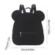 thumbnail image 3 of Mochila infantil de pana con orejas de oso | Mochila escolar informal para niños | Bolsa de viaje ligera para niños pequeños | Para llevar libros y artículos esenciales a diario, 3 of 6