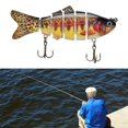 thumbnail image 2 of Pêche Réaliste pour le Bar, la Truite, le Doré, le Poisson - Réaliste Multi Jointed Orange, 2 of 8
