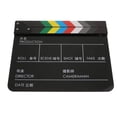 thumbnail image 2 of Acrílico Colorido Película Tablero De La Chapaleta Pizarra Profesional Director De Aficionados TV Movie Maker 3 Mm De Espesor - Color Negro Baoblaze Video Scene Clapper Board, 2 of 8