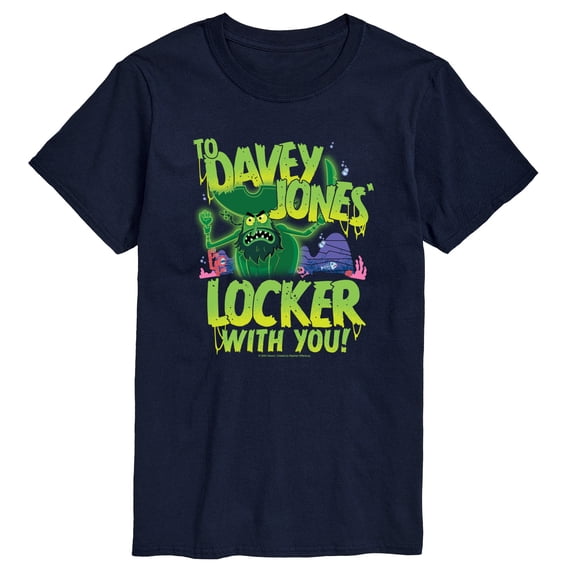 The Spongebob Movie: Search For Squarepants - To Davey Jones Locker - Men's Short Sleeve Graphic T-Shirt