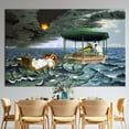 thumbnail image 2 of Surreal Wall Decor, Seascape Wall Decor, Reproduction Canvas, Dominique Appia, Famous Wall Decor, Sea Landscape Art, Canvas Wall Decor - 3P-Black Framed, 2 of 9