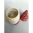 thumbnail image 4 of Christmas Argyle Hat Santa Gnome Ceramic Jar, 4 of 5
