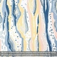 thumbnail image 3 of Porch & Den  Nova Ink Blue Brush Stroke Pattern Blackout Valance Pink Yellow 18"L x 52"W, 3 of 6