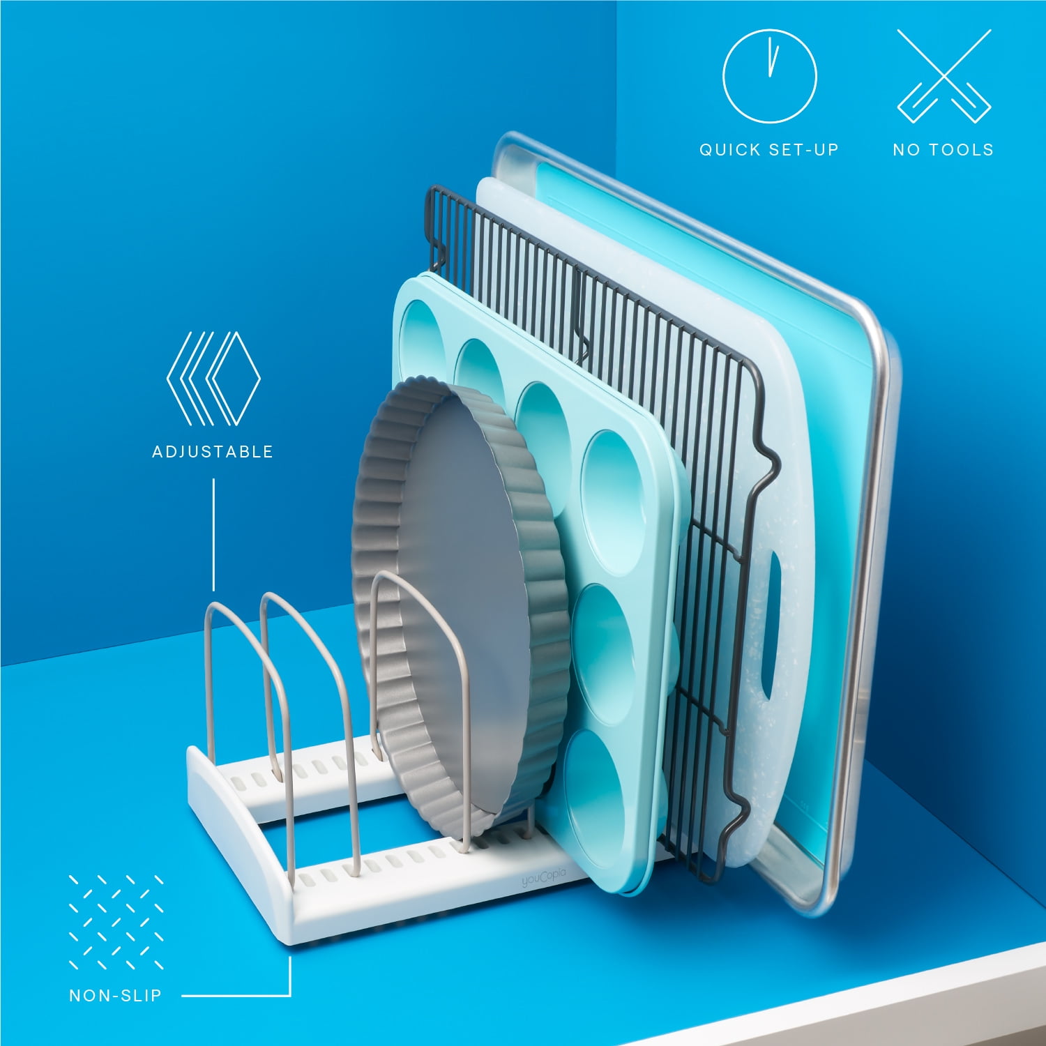 YouCopia StoreMore Bakeware Rack - Thumbnail 3