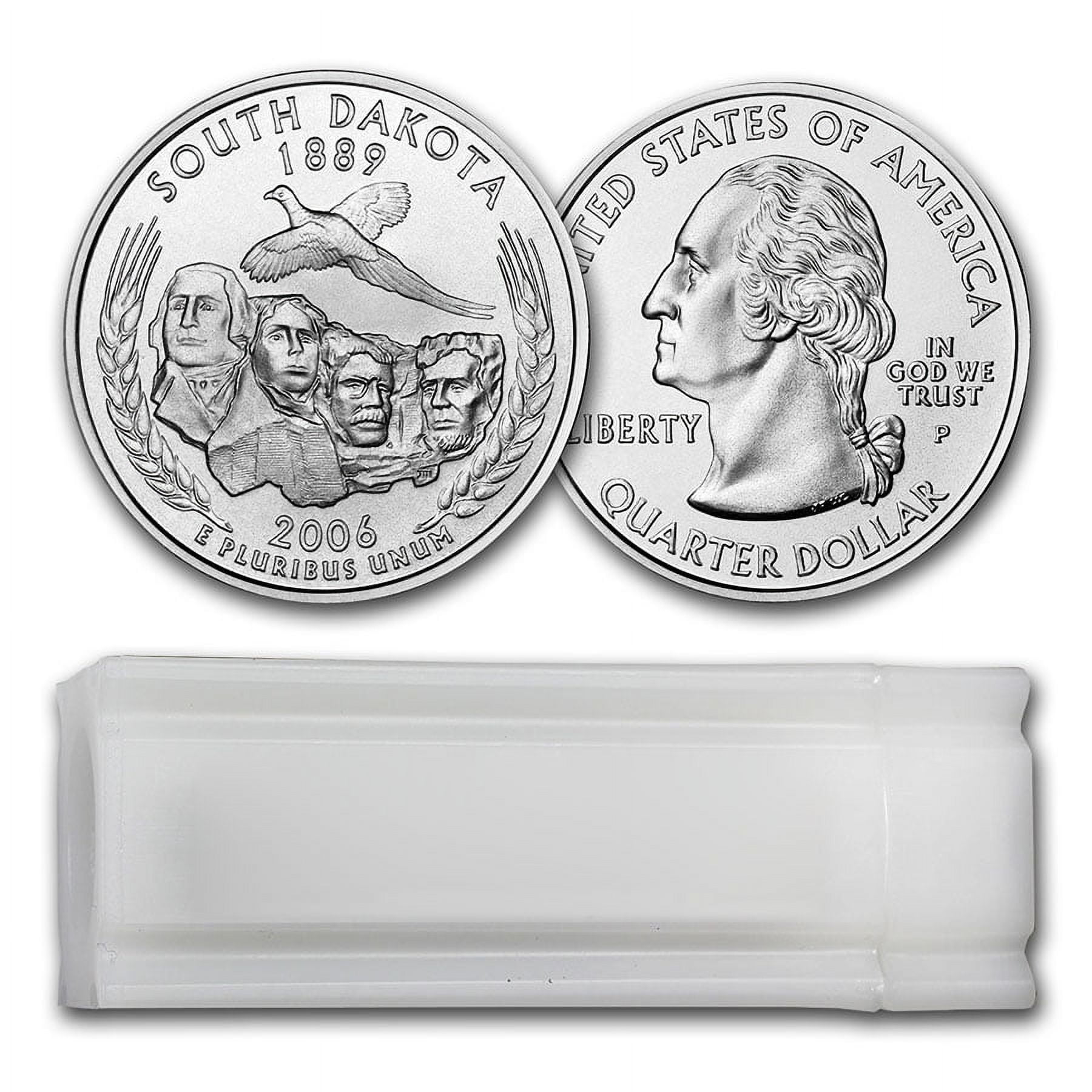【新品未使用】2008年発行 ニューメキシコ州Quarter 1 バンク•ロール 2008-D New Mexico Statehood Quarter 40-Coin Roll (Mint