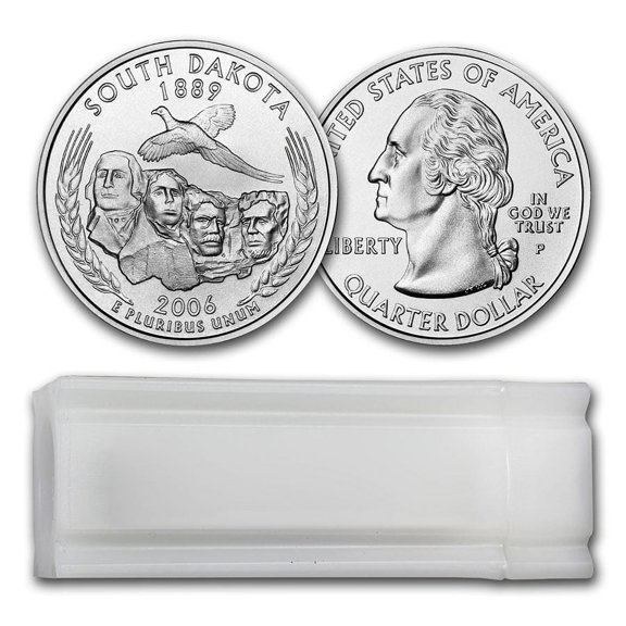 2006-P South Dakota Statehood Quarter 40-Coin Roll BU