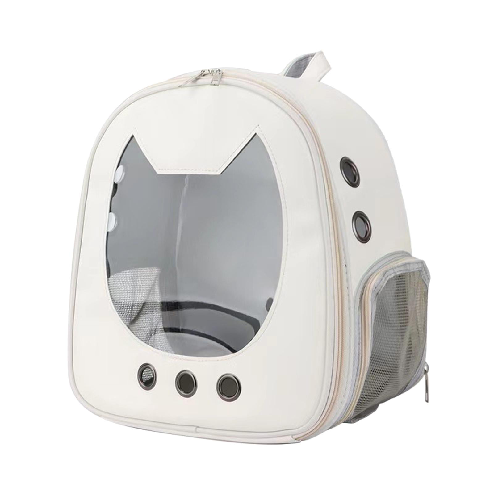Bvdfgk Portable Travel Bag Dog Cat Adjustable Shoulder Strap Pet Carrier Backpack White