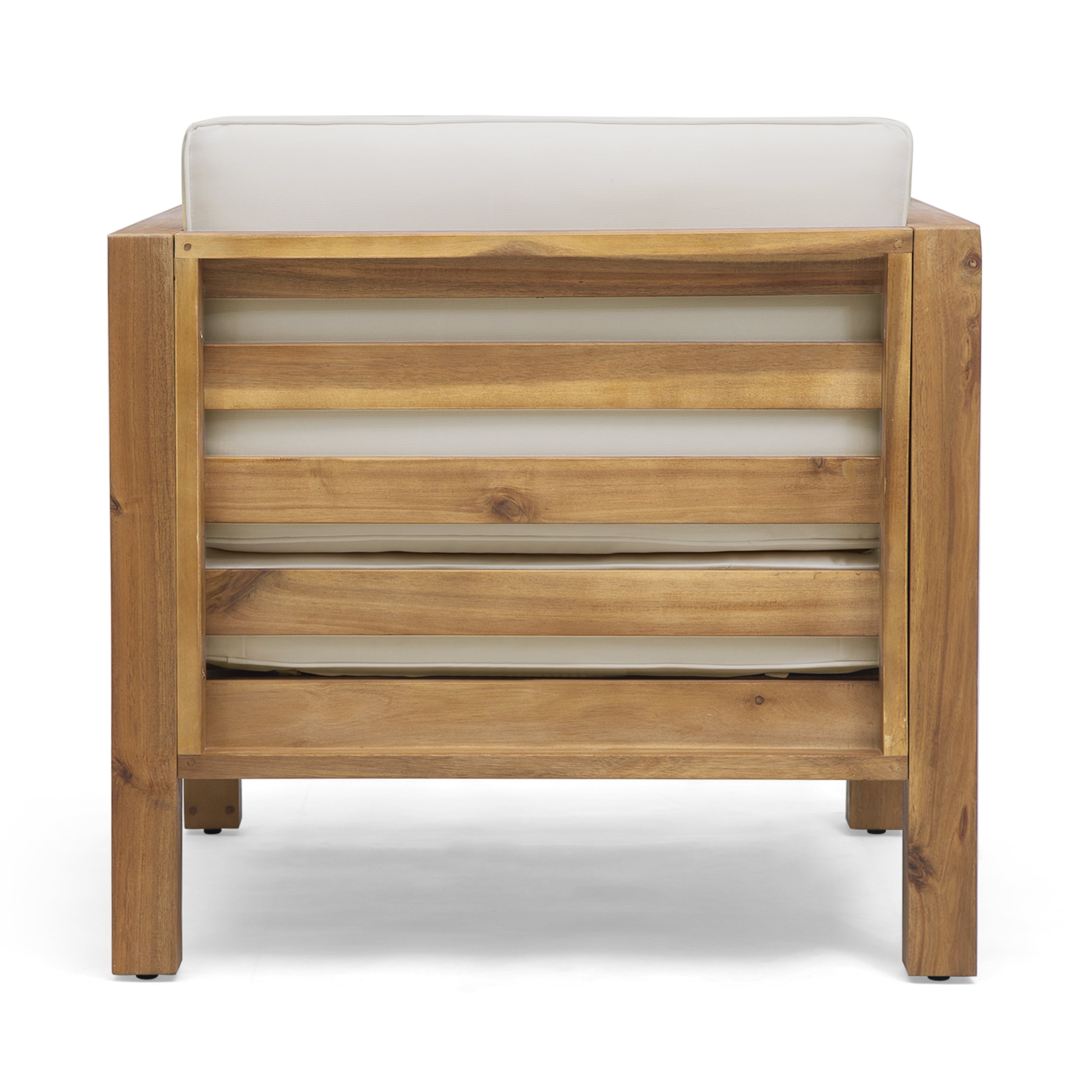 Emma outdoor acacia wood outlet club chairs