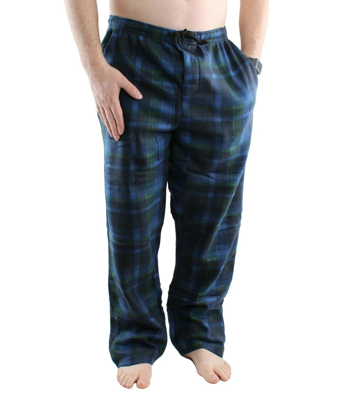 Comfy Lifestyle Men's Plaid Fleece Soft Warm Pajama Pants Lounge