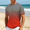 thumbnail image 2 of JAJAHO Graphic Tees Men Gradient T Shirt Casual Summer Short Sleeve Loose Fit Crew Neck Tshirts Comfy Tops, 2 of 4