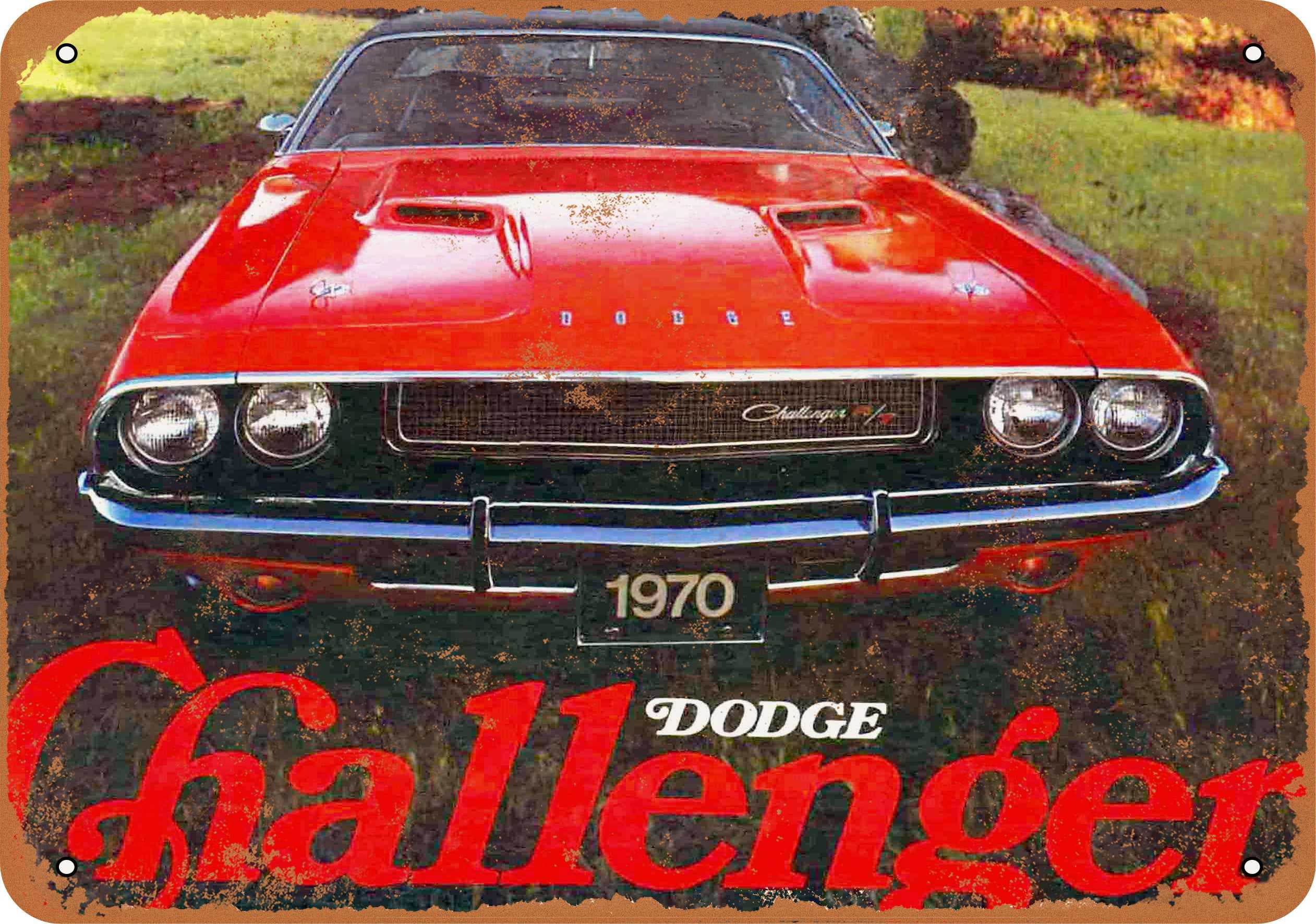Dodge Charger Mopar Challenger Round Metal Tin Sign Vintage Garage 12" New 
