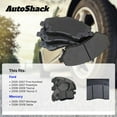 thumbnail image 3 of AutoShack Front Ceramic Brake Pad Set Replacement for 2008-2009 Ford Taurus 2008-2009 Ford Taurus X 2008-2009 Mercury Sable 2005-2007 Mercury Montego 4-PC, 3 of 5