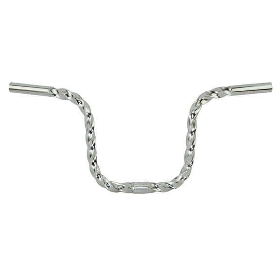 Bike U Square Twisted Handlebar 9 25.4mm Chrome.