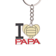 thumbnail image 1 of Volleyball Sport Line dibujo Patron El soporte del llavero de metal del llavero ama a papá, 1 of 3