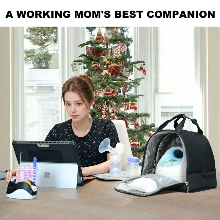 breast pump backpack with laptop sleeve Convertible Pocket in Pecan Brown Waxed Canvas and Leather | Milk Cooler Pocket day outings Organized Storage Breast Pump Backpack for Spectra