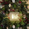 thumbnail image 3 of Ganfancp Merry Christmas Front Door Glowing Wood Sign - Luces Decorativas, Atractivo Interior y Exterior Farm Yard Wooden Sign 9.8Inch Rebajas Hoy Liquidación 1X Colgante de Madera, 3 of 7