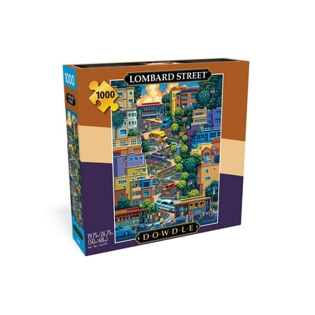 Buffalo Games Eric Dowdle Lombard Street 1000-Piece 26.75 x 19.75-inch Interlocking Jigsaw Puzzle for Adults Ages 14+