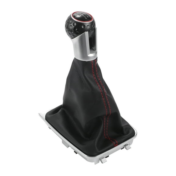 Unique Bargains Gear Shifter Knob with Cover 6 Speed Manual Stick Shifter Knob for VW Golf Mk7 GTI 2013-2018 Plastic