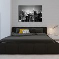 thumbnail image 3 of Startonight Canvas Wall Art Black and White Abstract Skyscrapers and Lights, Dual View Surprise Artwork Modern Framed Ready to Hang Wall Art 100% Original Art Painting 23.62 X 35.43 inch, 3 of 9