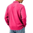thumbnail image 6 of LWavelet Men's Long Sleeve Polo Shirts with Chest Pocket Relaxed Fit Breathable Business Casual Golf Shirts for Men, 6 of 7