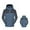 Dark Blue, variant on 3-in-1 Waterproof Ski Jacket for Unisex, Detachable Hood Fleece Lined, Windproof Color Block Outdoor Outerwear, 1 Piece, M-5XL, Plus Size Friendly