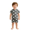 thumbnail image 3 of Boy's Clothing Printed Short Sleeve Shirt Short Pullover Spring Outfits Boy Clothes 9-10 Years, 3 of 4