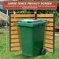 thumbnail image 2 of Slsy Air Conditioner Fence, 2-Panel Pool Equipment Enclosure, 36" W x 44" H Privacy Screens Fence Panels with Metal Stakes, Wood Trash Can Fence Privacy Fence Panel for Outside, 2 of 8