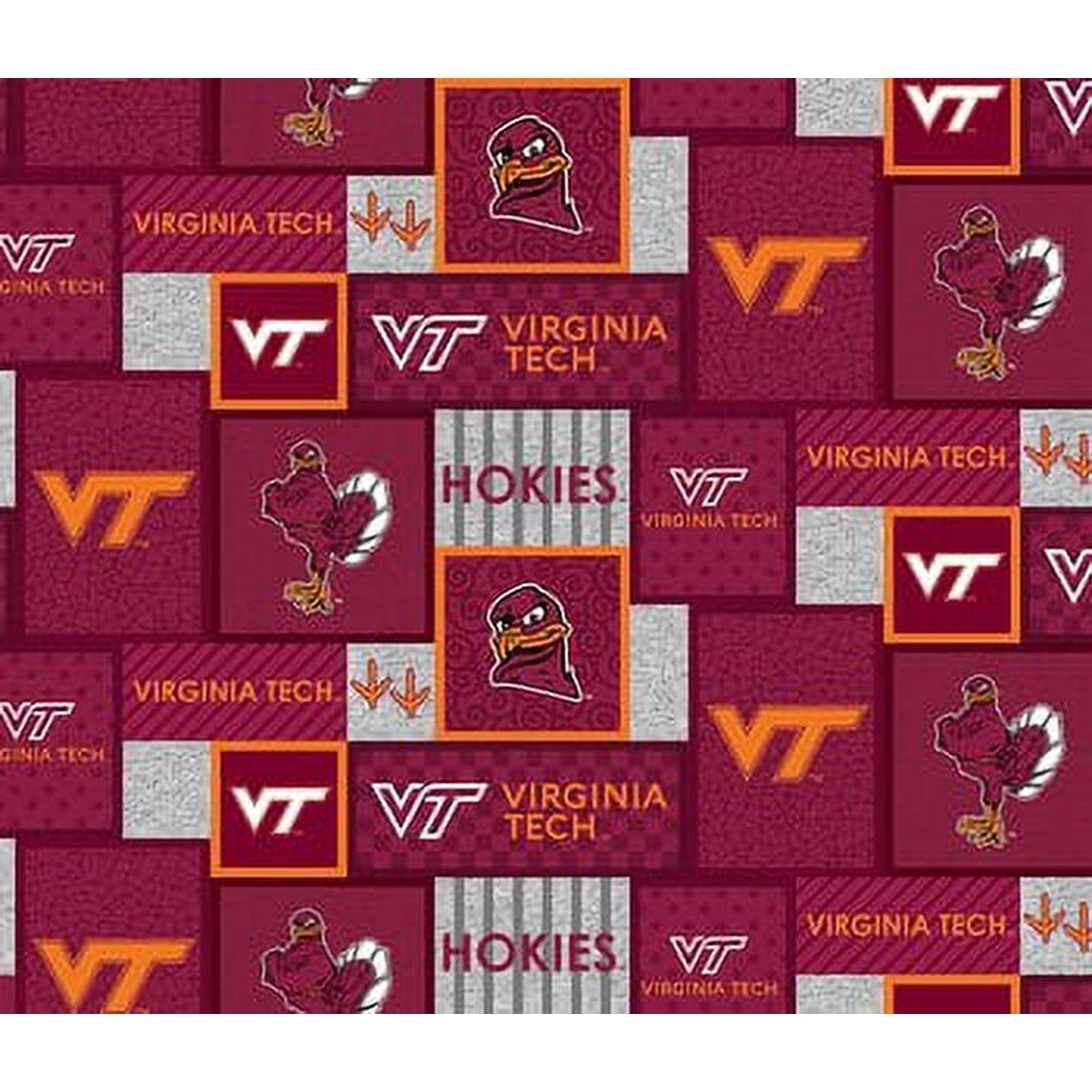 Ncaa-Virginia Tech Vt-1177 College Patch Crafting Fleece, By The Yard