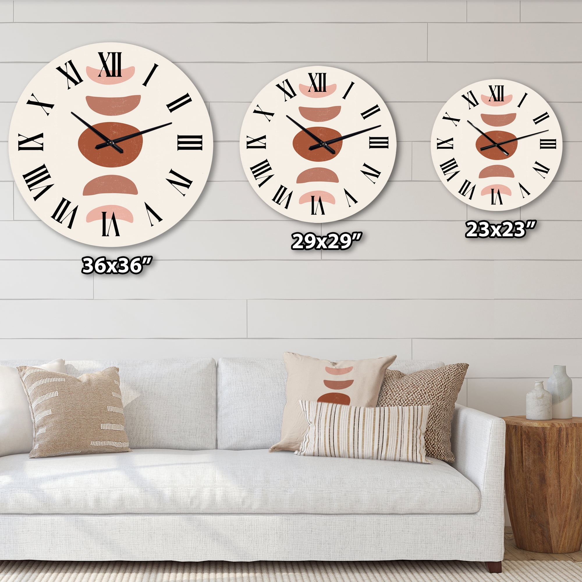 Designart 1 in Modern,Contemporary Wall Clock