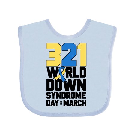 

Inktastic 321 is World Down Syndrome Day Gift Baby Boy or Baby Girl Bib