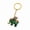 Green, variant on Adorable Elephant Keychain Holding Celebration Flag Elegant Gift For Friend