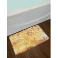 thumbnail image 2 of Island Map Bath Mat, Antique Treasure Map Grunge Rusty Style Parchment Print History Theme Boho Design, Non-Slip Plush Mat Bathroom Kitchen Laundry Room Decor, 29.5 X 17.5 Inches, Beige, Ambesonne, 2 of 2