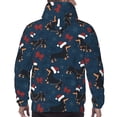 thumbnail image 7 of Sikiie Christmas Dachshund Men's Hoodie, Essentials Hoodie, Sweatshirt, Pullover Hooded Sweatshirt for Men-3X-Large, 7 of 7