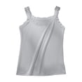thumbnail image 4 of Endives Women's Camisole Top Lace Trim Sleeveless Tank Top Base Layer Daily Wear Inner Wear Grey, 4 of 5
