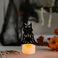 thumbnail image 5 of Halloween Flameless Candles Bats Battery Operated Tealights Set Halloween Candles Decor for Home Party Gift, 5 of 6