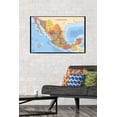 thumbnail image 3 of Map - Mexico Wall Poster, 22.375" x 34" Framed, 3 of 4