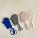 thumbnail image 4 of Guantes de invierno para niños, de color liso, con cinco dedos, cálidos, con varios dedos, para colgar del cuello, para bebés, 4 of 6