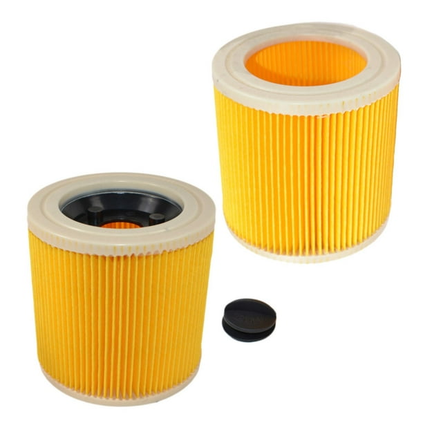 HQRP 2-pack Cartridge Filter for Karcher 6.414-552.0 / 64145520 Replacement  fits Karcher Carpet Cleaner SE 4000 / WD2 / WD3 / WD 2 / WD 3 series Wet &  Dry 