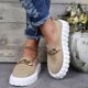 thumbnail image 1 of Zapatos de mujer Moda Metal Decoración Cómoda Malla transpirable Parte inferior gruesa Zapatos casuales Wmkox8yii  shalkjhdk2592, 1 of 1
