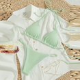 thumbnail image 4 of Mejor Belleza Mujer Traje de Baño de Moda Aumentar el tamaño 2 Piezas Tankini Tops de Bikini y Partes de Abajo Mint Green L, 4 of 7