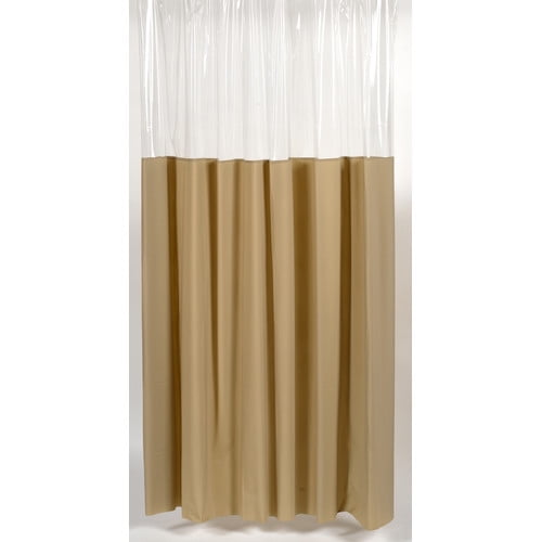"Window" Vinyl Shower Curtain in Linen