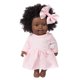 thumbnail image 1 of Honeeladyy Muñecas negras de 12 pulgadas, cuerpo suave y rizos, muñecas realistas para recién nacidos, muñecas afroamericanas de la vida real, cuerpo de tela con ropa linda, regalos de cumpleaños, 1 of 7