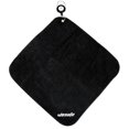 thumbnail image 1 of 30x30cm Microfiber Golf Towel Sweat-absorbent Wiping Cloth Sports Black, 1 of 8