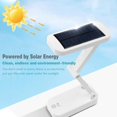 thumbnail image 2 of Lampe de Table Solaire, Lampe de Bureau Solaire Pliable Portable Rechargeable par USB 24LED Éclairage de Lecture Intérieur, Lampes de Lecture de Chevet, 2 of 5