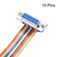 thumbnail image 2 of Cable plano de cinta arco iris Unique Bargains DB15 F/F 19,7 pulgadas 2,54 mm, 2 of 5
