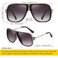 thumbnail image 2 of Gafas de sol NQ metal con montura grande para hombre y mujer UV400, 2 of 4