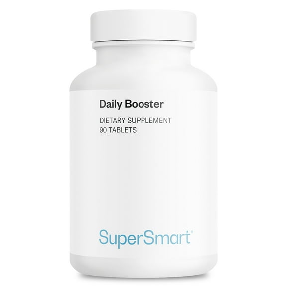 SuperSmart Daily Booster (Advanced Formula) - with PQQ, OPCs, Quercetin, Acetyl L-Carnitine, R-Lipoic Acid - Boost for Multivitamin Supplement | Non-GMO & Gluten Free - 90 Tablets